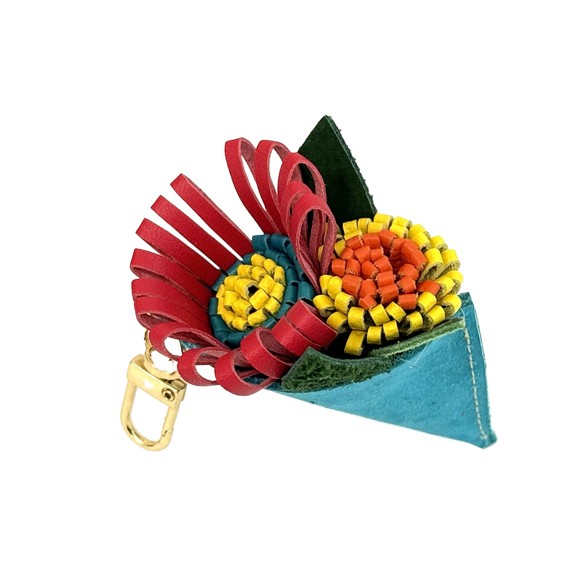Leather Bouquet Mini Charm