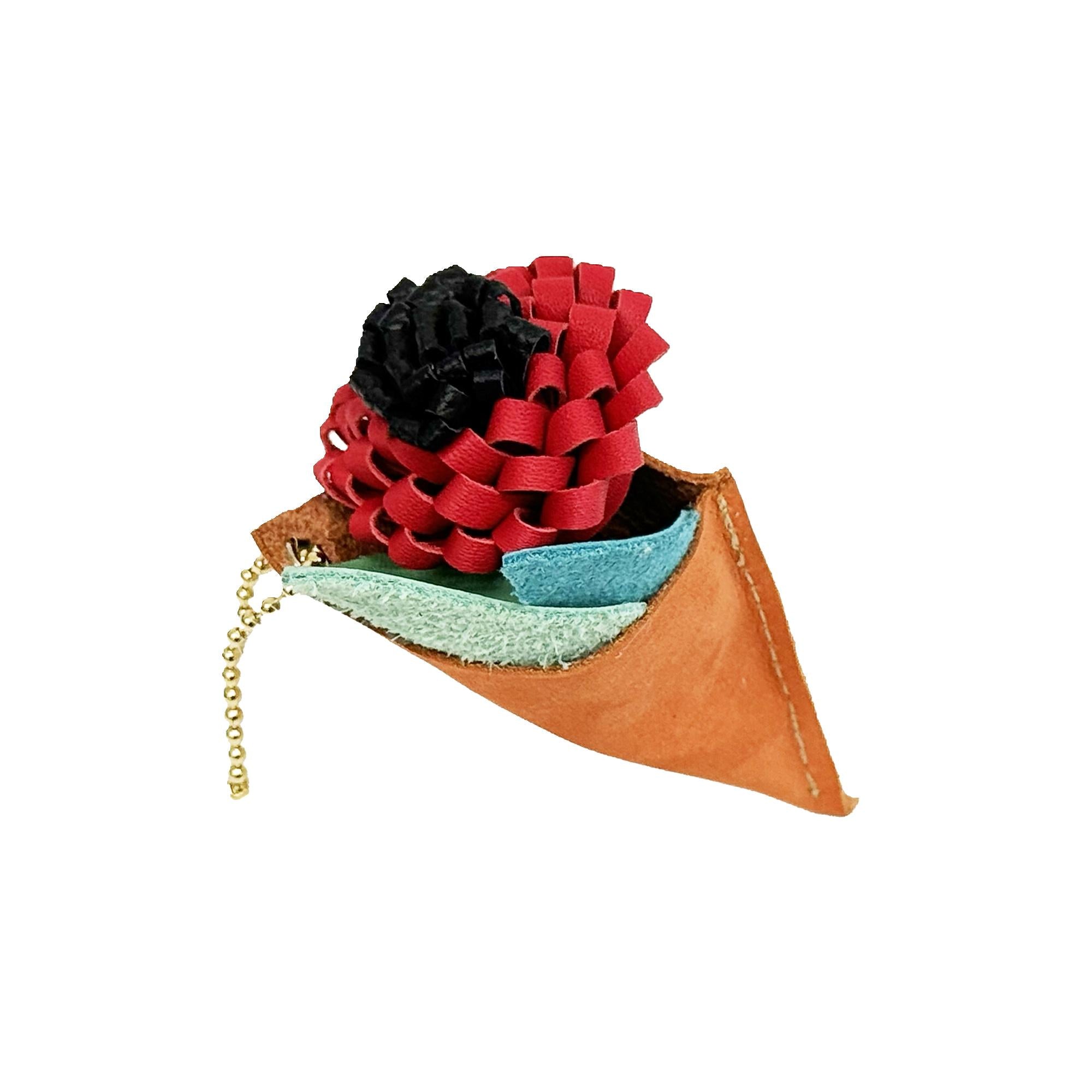 Leather Bouquet Mini Charm