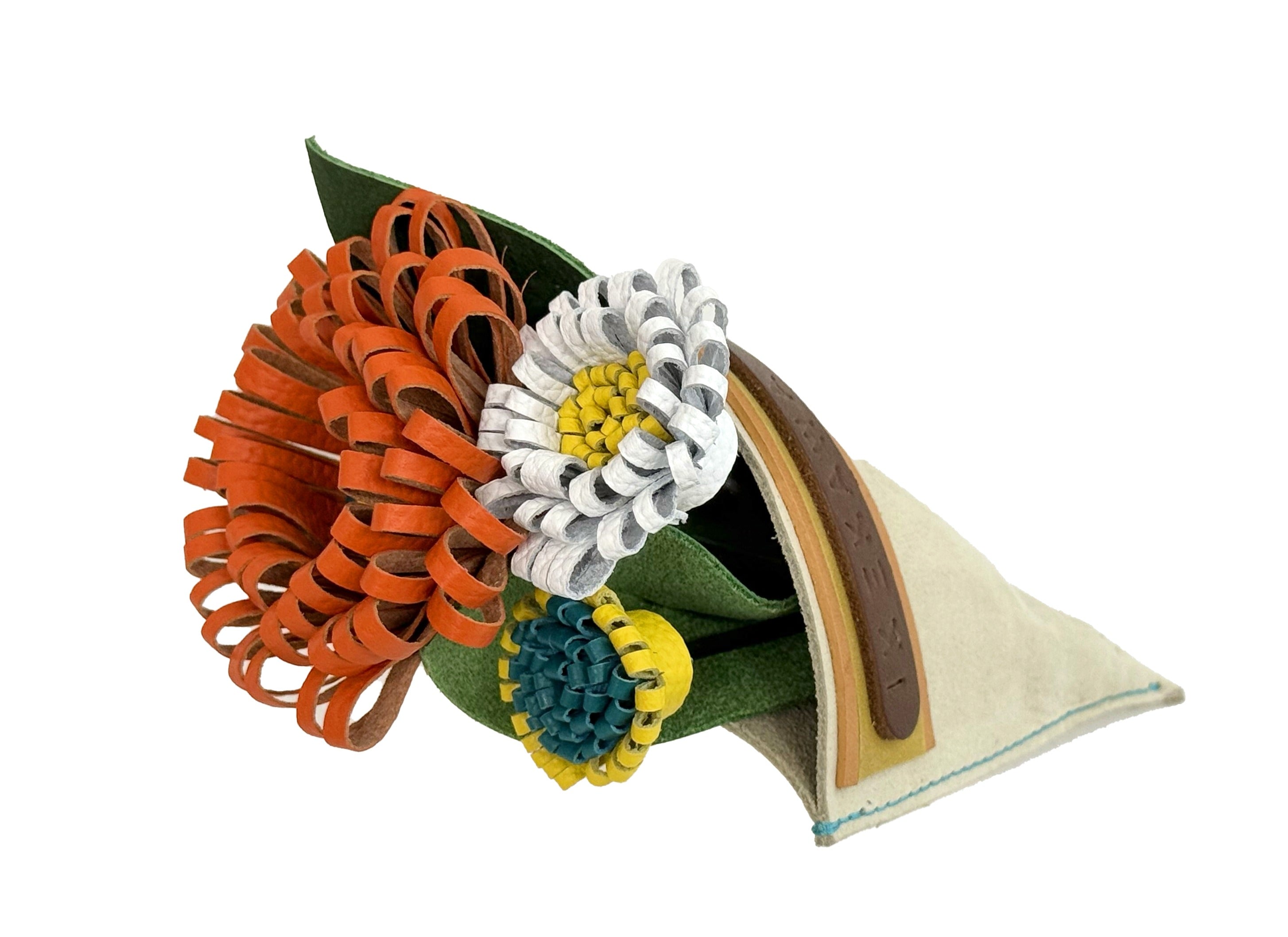 Leather Bouquet Mini Charm