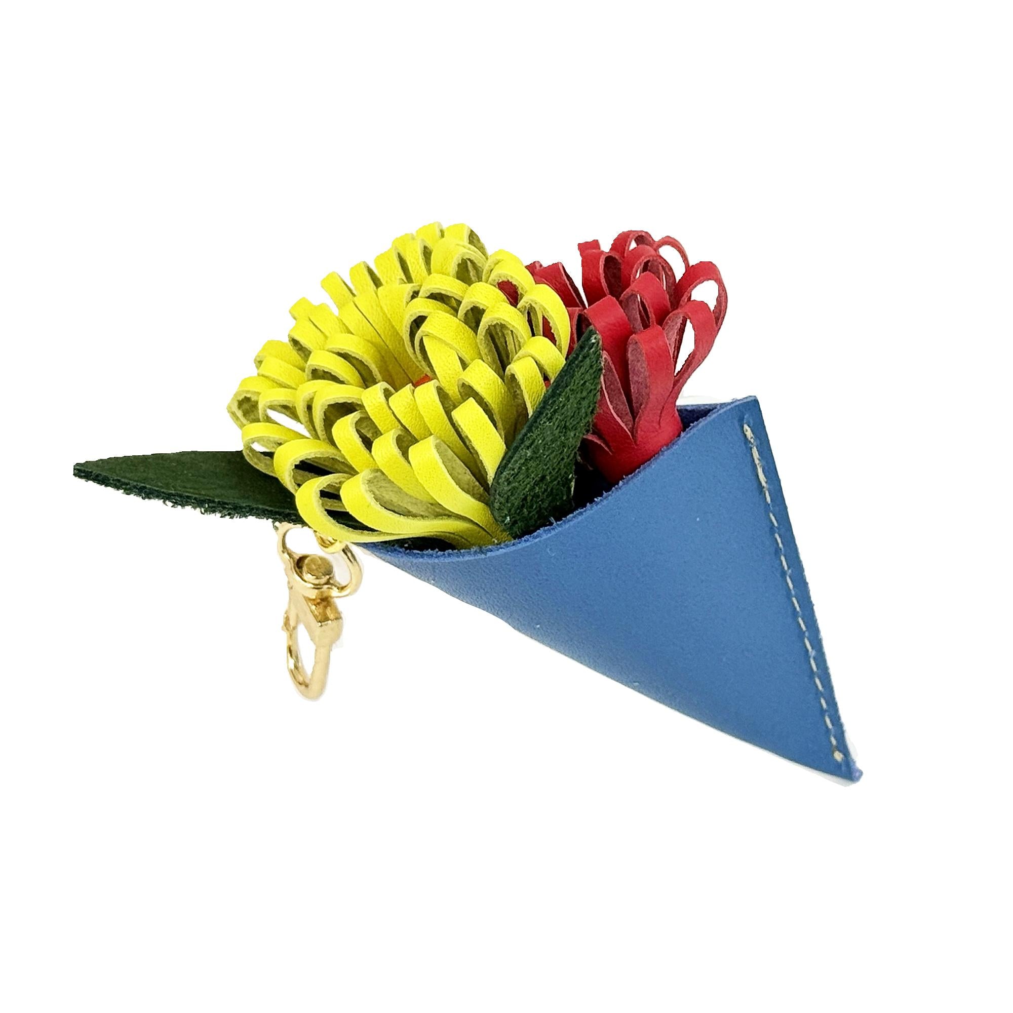 Leather Bouquet Mini Charm