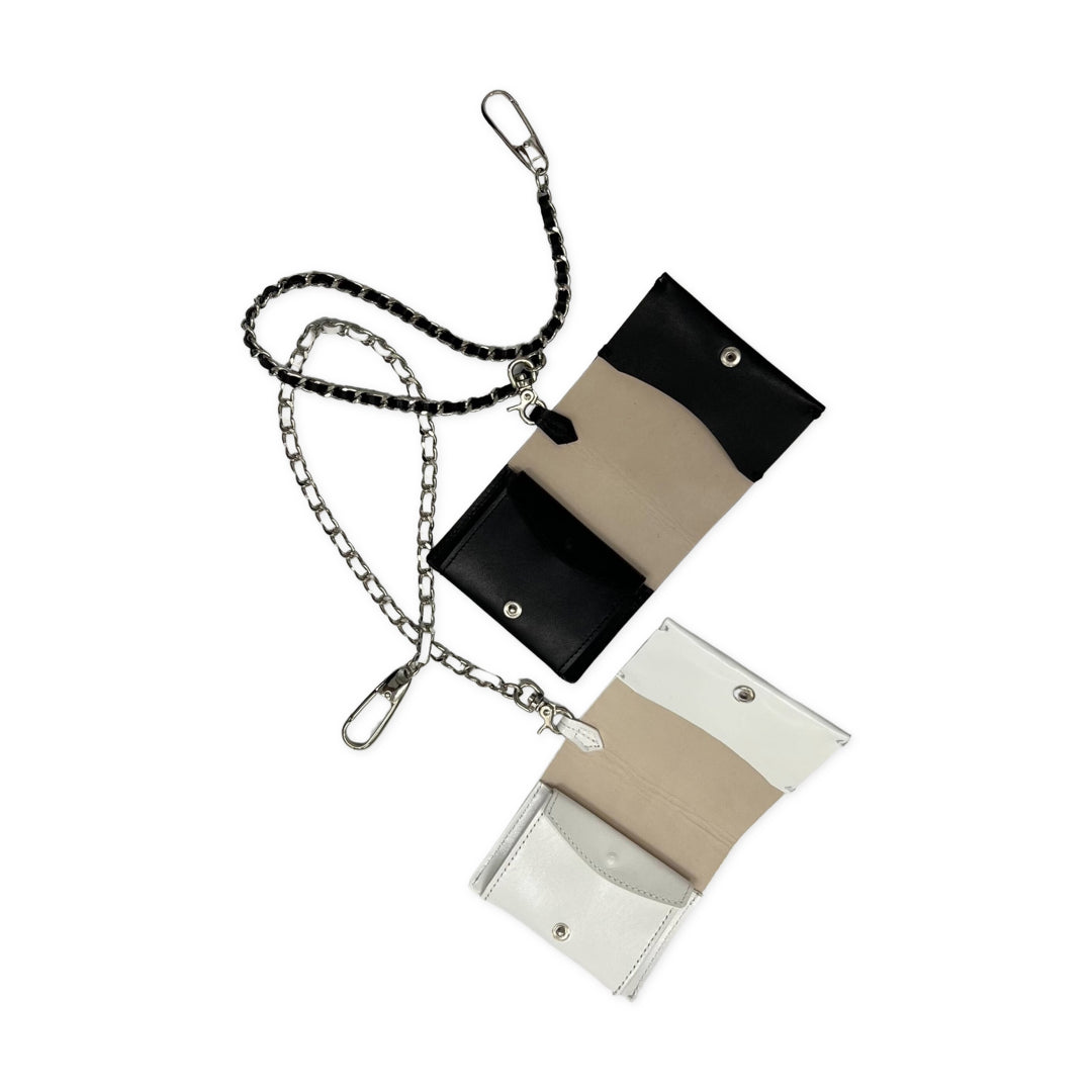 compact wallet with Leather strap【AC023-010】