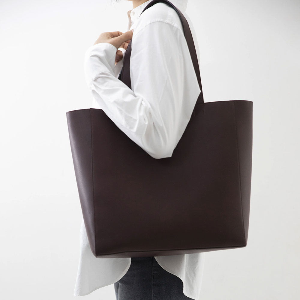Leather Tote Bag L【LB023-001】