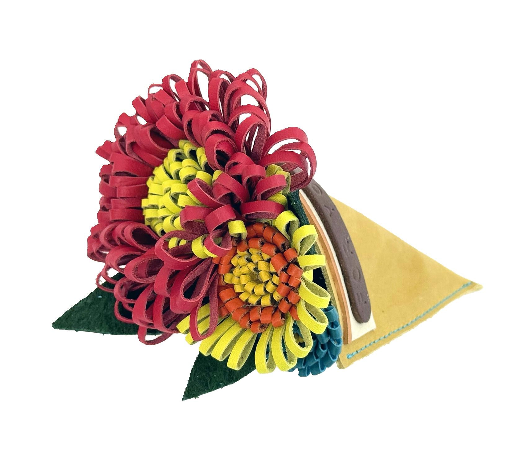 Leather Bouquet Mini Charm