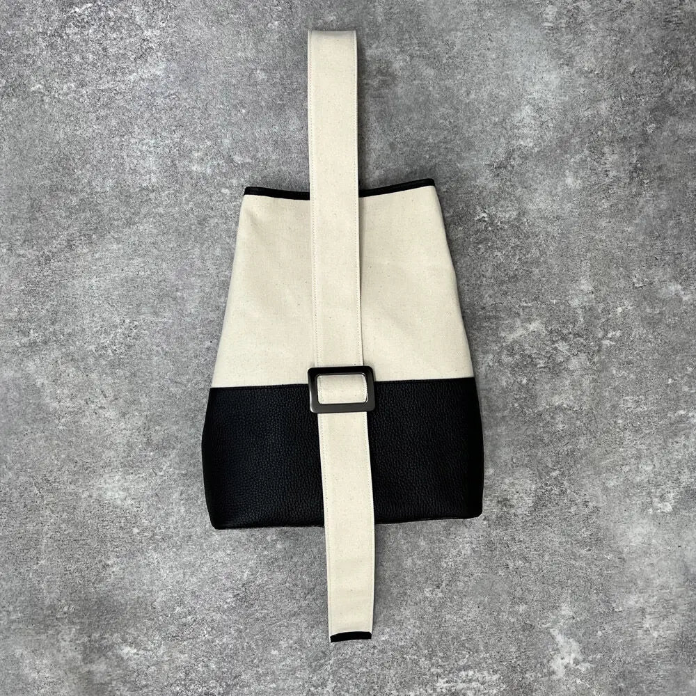 3Way Canvas / Leather Shoulder Bag【LB023-008】