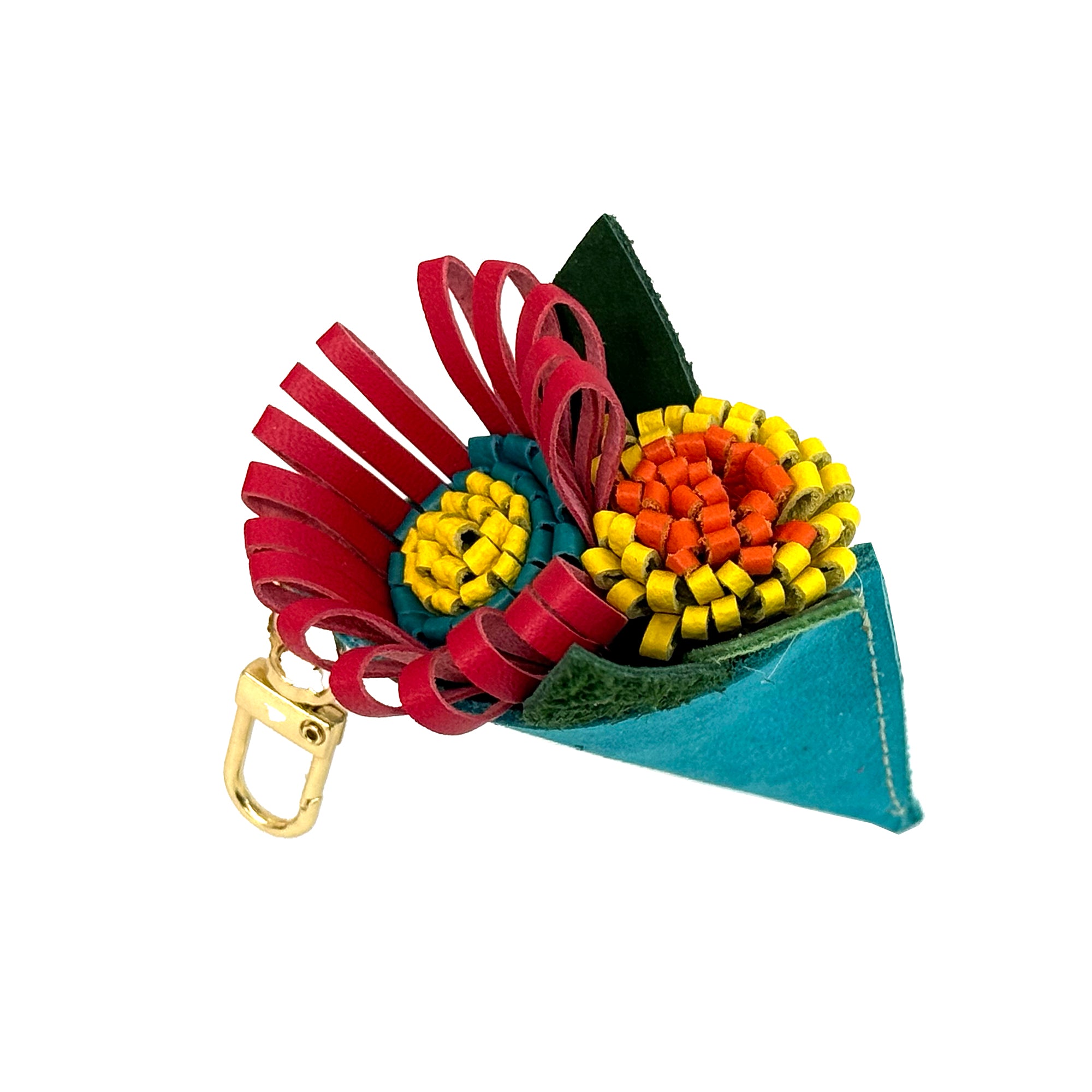 Leather Bouquet Mini Charm